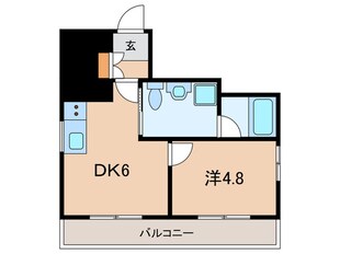 フラワーコーポの物件間取画像